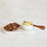 Marble Serving Board, Marble Bowl + Knife