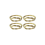 Gold Twist Knot Napkin Rings