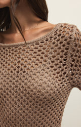 Calabria Shimmer Crochet Dress