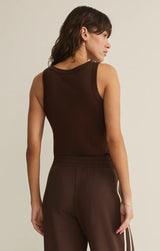 Select Airy Tank - Chocolate Cherry