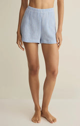 Classic Gingham Shorts - Ice Blue