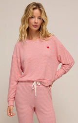 Bisous Stripe Long Sleeve Rendezvous Top