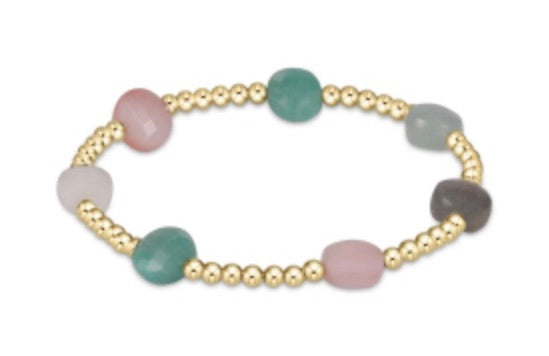 Admire Gold 3mm Bead Bracelet - Hot Mess