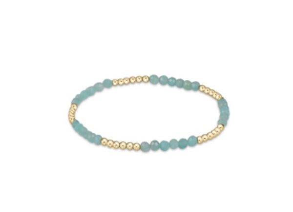 Blissful Pattern 2.5mm Bracelet - Amazonite