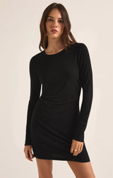 Winnie Rib Dress - Black