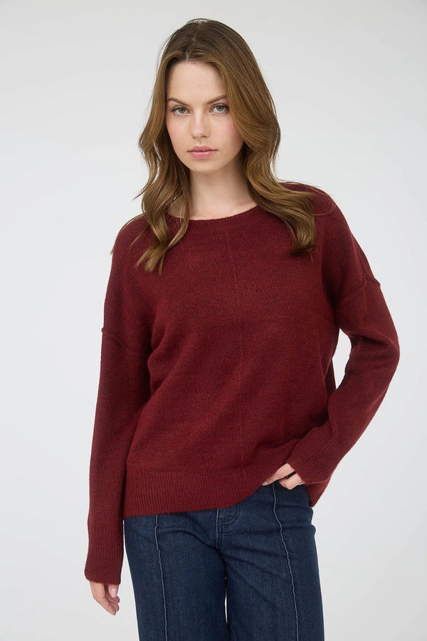 Burgundy Crewneck Sweater