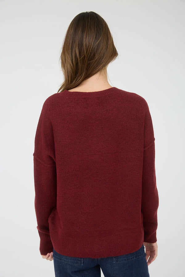Burgundy Crewneck Sweater