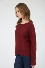 Burgundy Crewneck Sweater