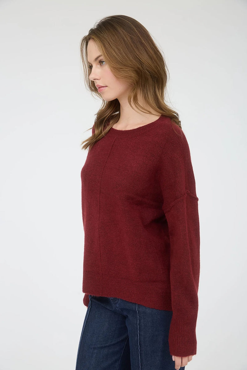Burgundy Crewneck Sweater