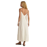Sandcomber Linen Midi Dress - White