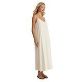 Sandcomber Linen Midi Dress - White