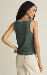Julian Crochet Tank - Everglade