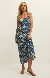 Chiara Idra Ditsy Midi Dress - Eclipse