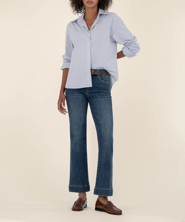 Kelsey High Rise Fab Ab Ankle Flare - Vibrant