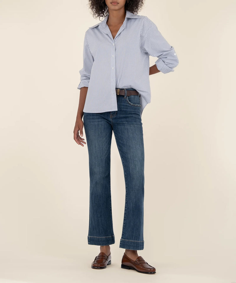 Kelsey High Rise Fab Ab Ankle Flare - Vibrant