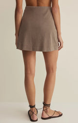 Gail Jersey Mini Skirt - Perfectly Taupe