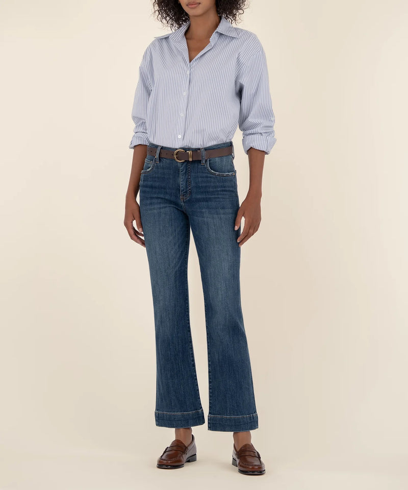 Kelsey High Rise Fab Ab Ankle Flare - Vibrant