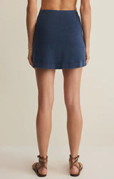 Gail Jersey Mini Skirt - Indigo