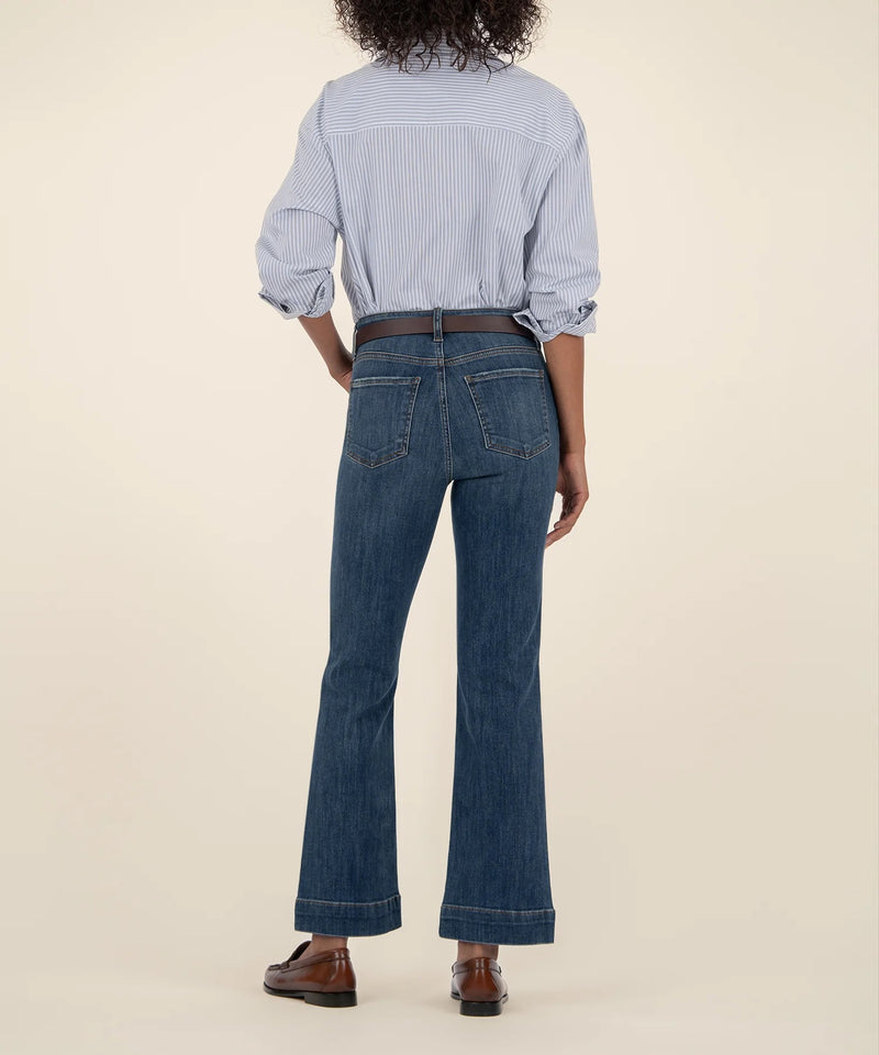 Kelsey High Rise Fab Ab Ankle Flare - Vibrant