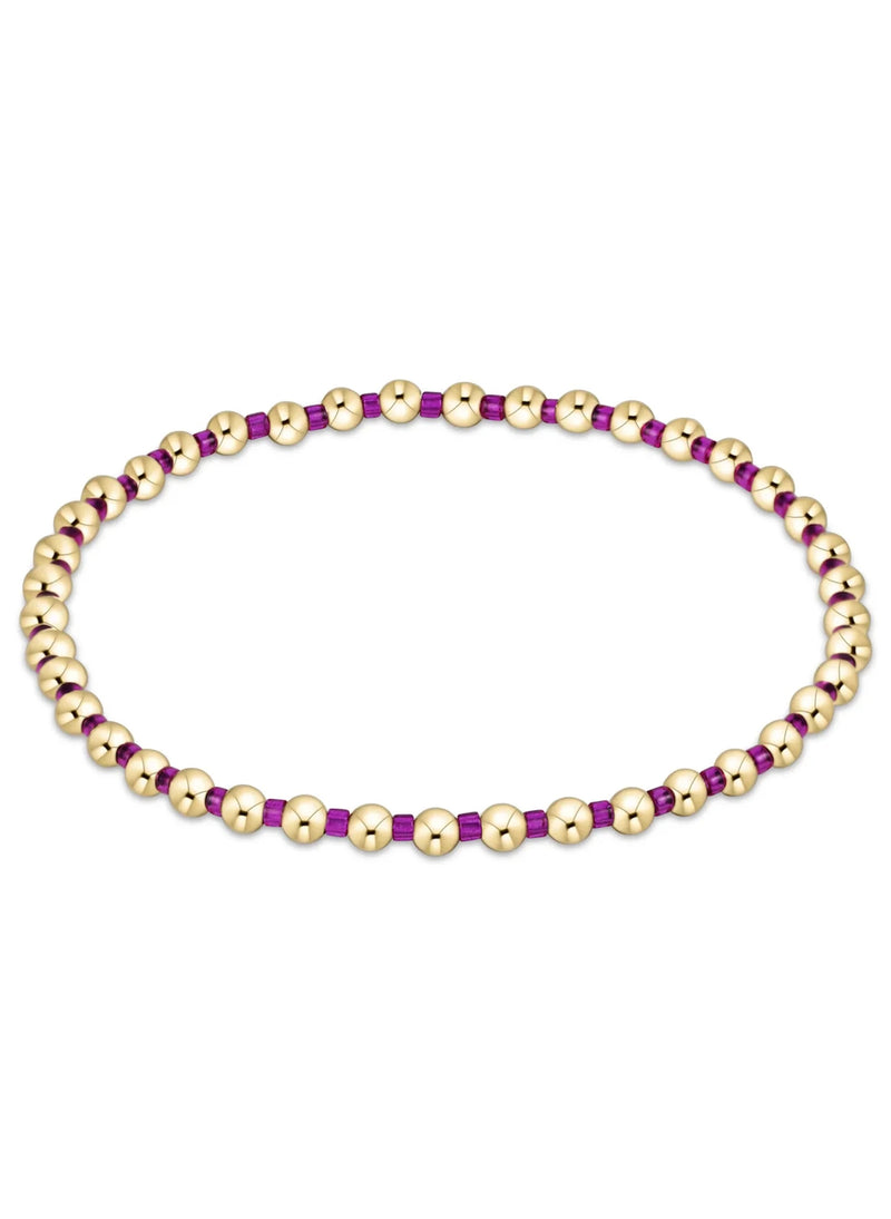 Hope Grateful Bracelet - Fuchsia