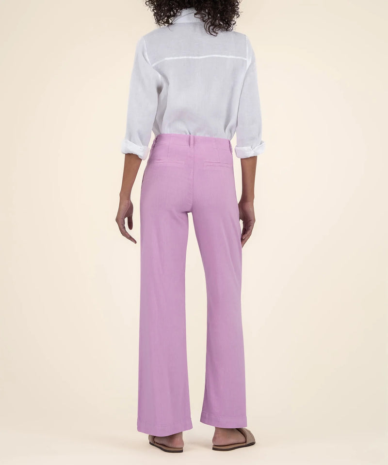 Meg Linen Wide Leg Pants - Soft Orchid