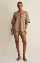 Expedition Button Up - Taro