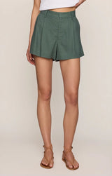 Vantage Linen Shorts - Everglade