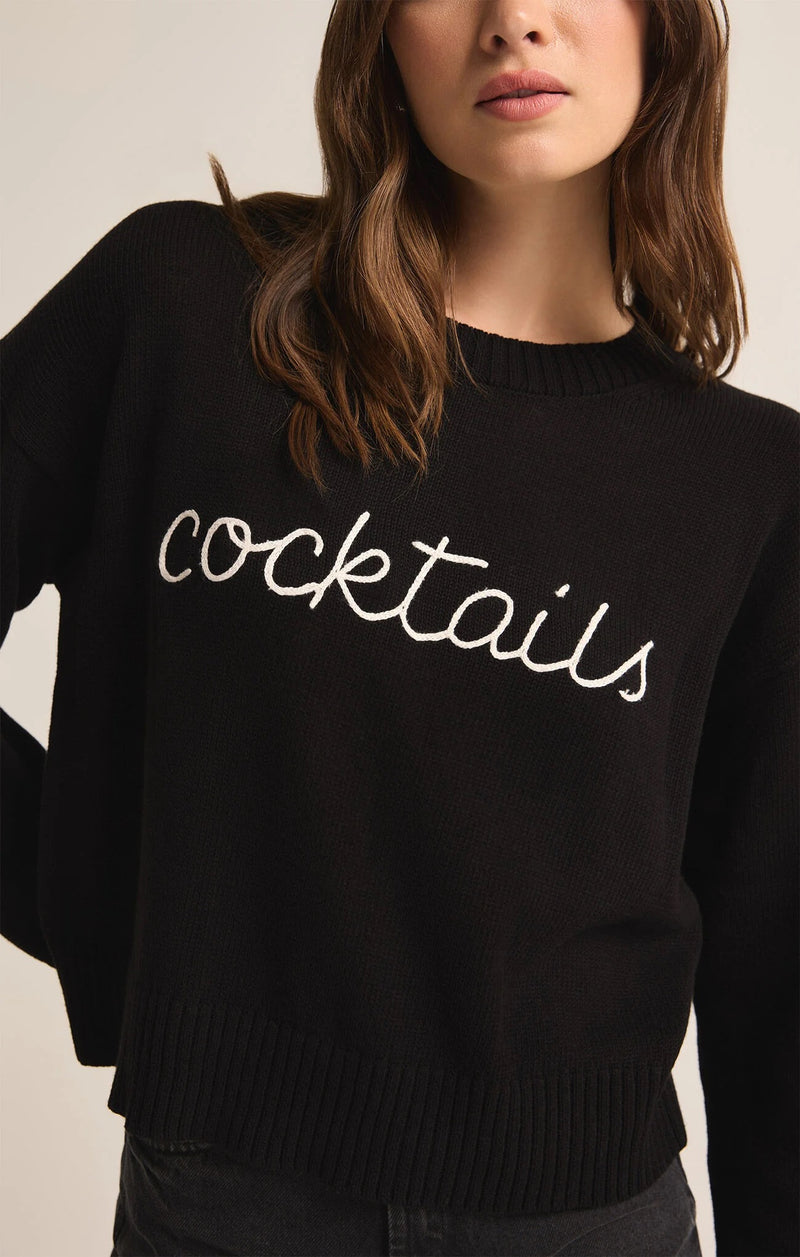 Cocktails Sweater - Black