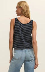 Yareli Stripe Cropped Tank - Eclipse