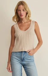 Acadia Sweater Tank - Island Coconut