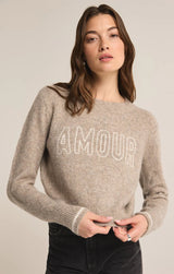 Amour Milan Sweater - Heather Taupe