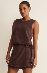 Canopy Wrap Skirt - Chocolate Cherry