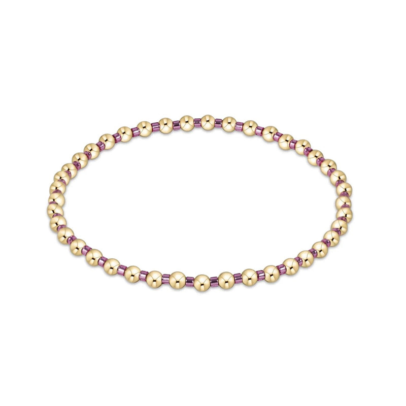 Hope Grateful Bracelet - Pink Metallic