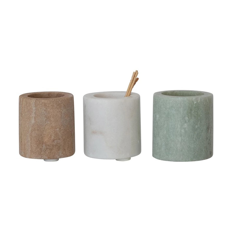 Sandstone + Marble Toothpick Holder