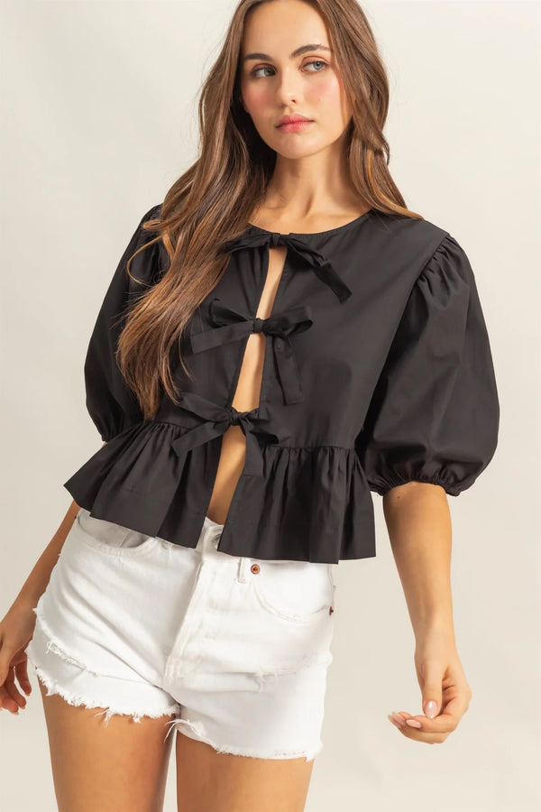 Amelia Tie Front Top