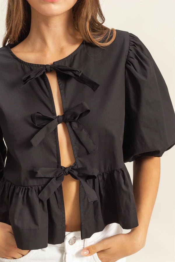 Amelia Tie Front Top