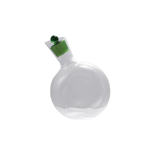 Glass Bottle with Green Lid - 20oz