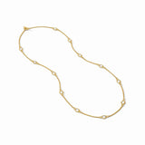 Saratoga Stone Station Necklace - Clear