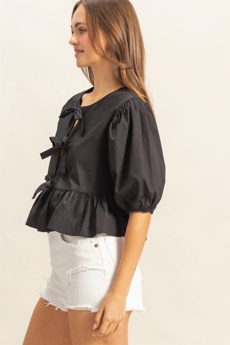 Amelia Tie Front Top