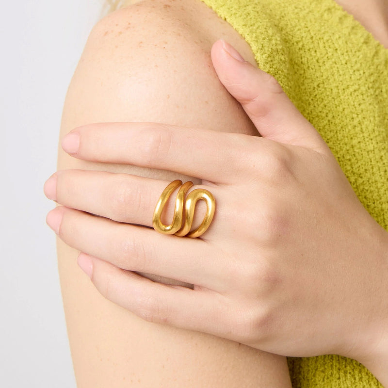 Wave Gold Wrap Ring