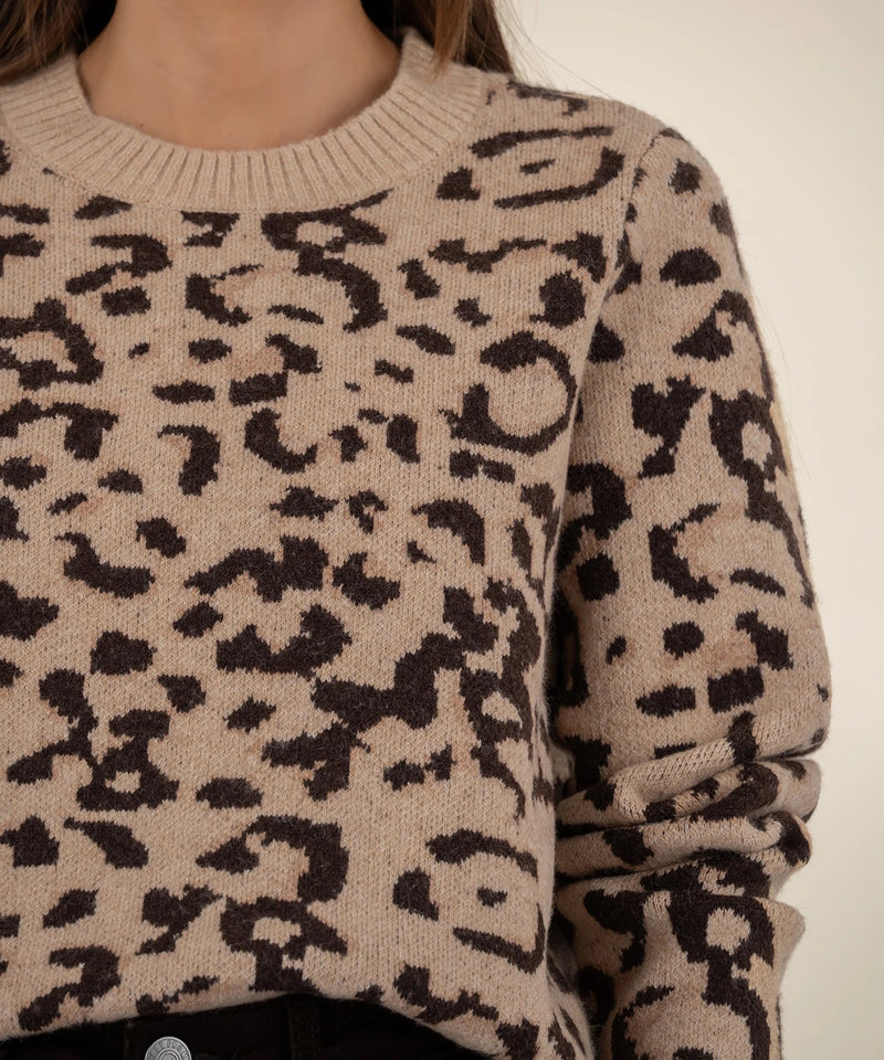 Gisela Animal Printer Sweater