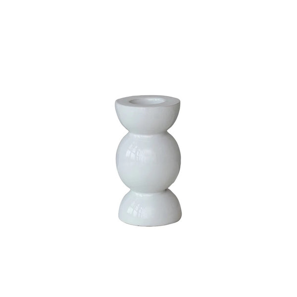 Westmore White Taper Candle Holder