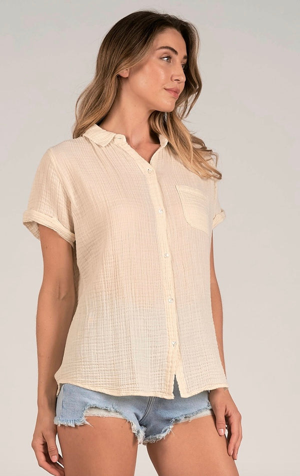 Capri Gauze Button Down