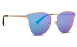 Sadie Gold + Purple Mirror Sunglasses