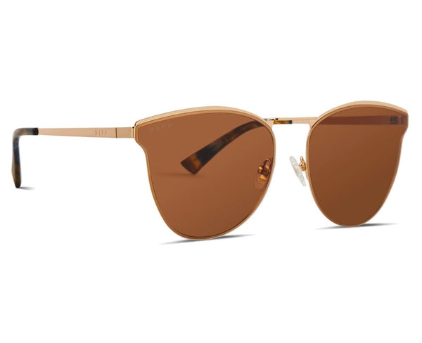 Sadie Gold + Brown Sunglasses