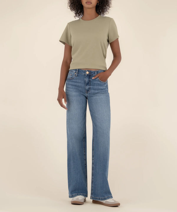 Jean High Rise Wide Leg Jeans - Ablaze