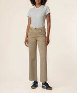 Charlotte High Rise Wide Leg Jeans - Oat