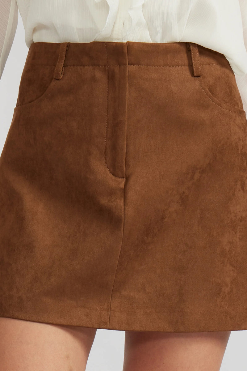 Darry Mini Skirt - Toffee