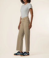 Charlotte High Rise Wide Leg Jeans - Oat