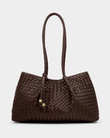 Nova Small Shoulder Tote - Chocolate